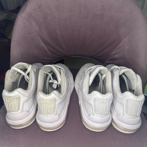(2 Pair) Nike Air Max LTD 3 Triple White Sneakers - Picture 2 of 16